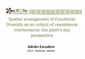 cE3c Conference | Adrián Escudero | January 24th, 2017