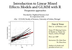 Course “Introduction to Linear Mixed Effects Models and GLMM with R”: 19-23 February 2018, Lisbon (PT)
