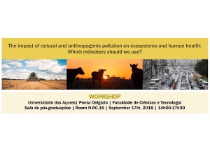 Workshop “The impact of natural and anthropogenic pollution on ecosystems and human health: which indicators should we use?” | 17 setembro, 17h-17h30 (Ponta Delgada, Açores)