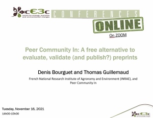 cE3c Conference | Denis Bourguet and Thomas Guillemaud  | November 16, 2021