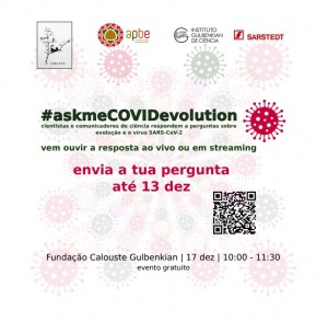 AskMeCOVIDEvolution – Debate sobre Evolução, COVID e pandemia