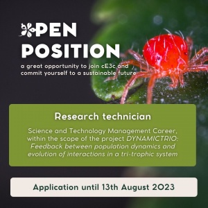 CALL FOR A RESEARCH TECHNICIAN